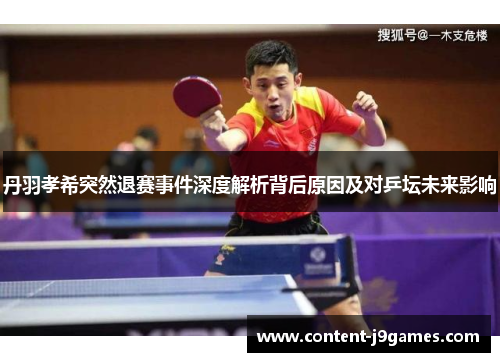 丹羽孝希突然退赛事件深度解析背后原因及对乒坛未来影响 丹羽孝希突然退赛事件深度解析背后原因及对乒坛未来影响