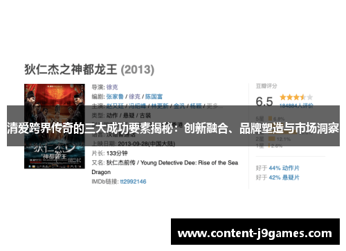 清爱跨界传奇的三大成功要素揭秘:创新融合、品牌塑造与市场洞察 清爱跨界传奇的三大成功要素揭秘:创新融合、品牌塑造与市场洞察